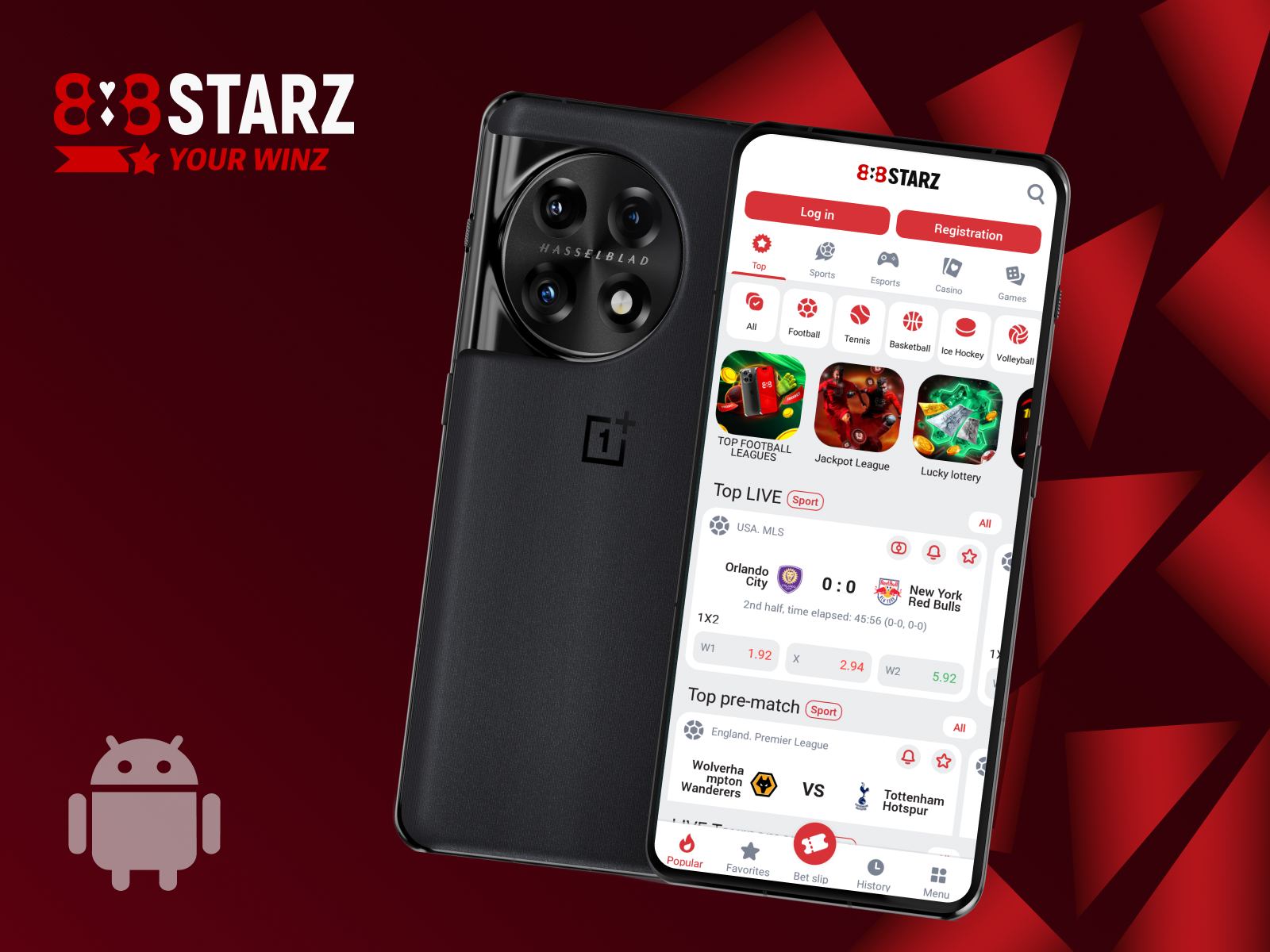 888starz or ke app for android