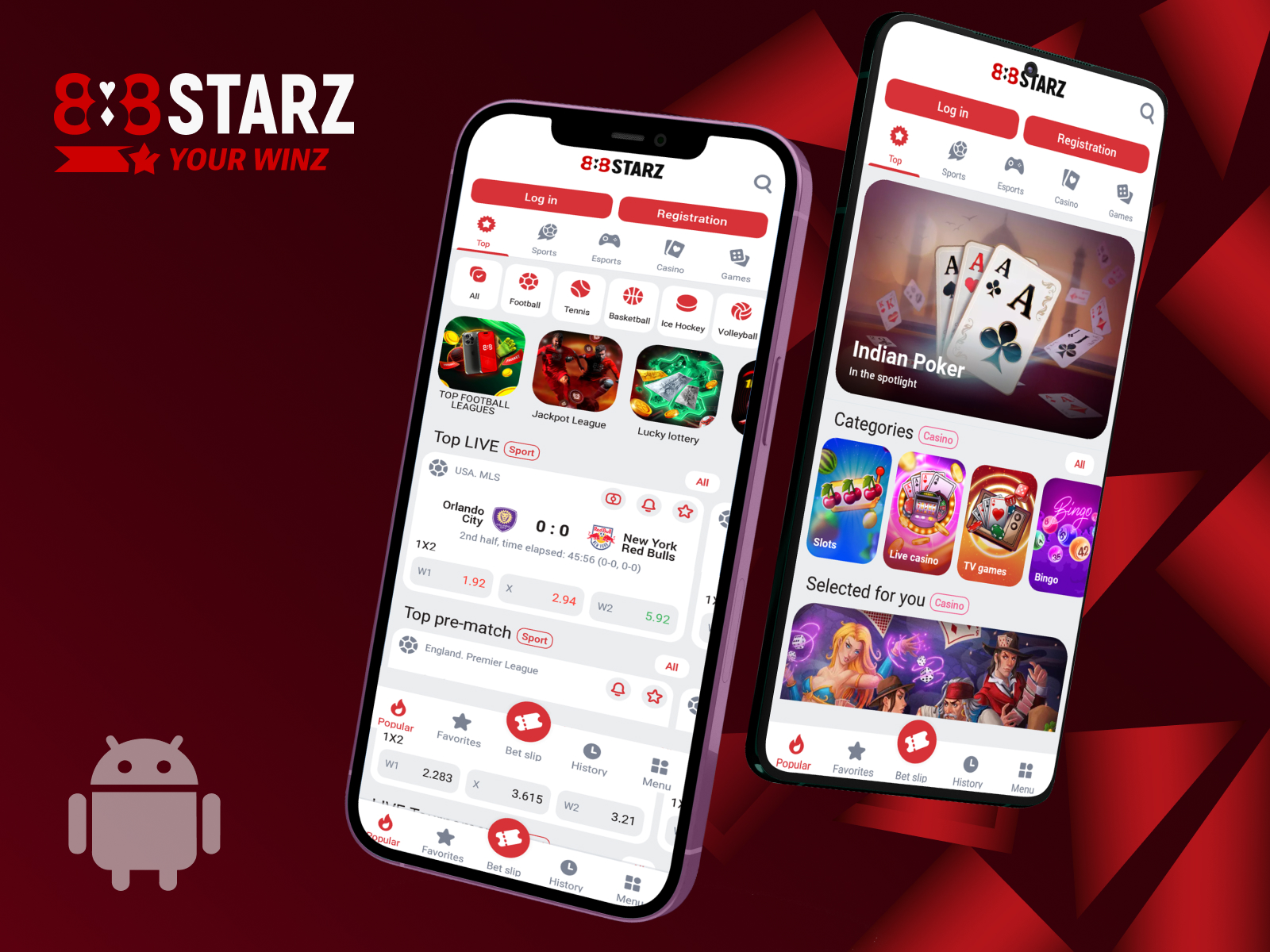 888starz or ke app supported android devices