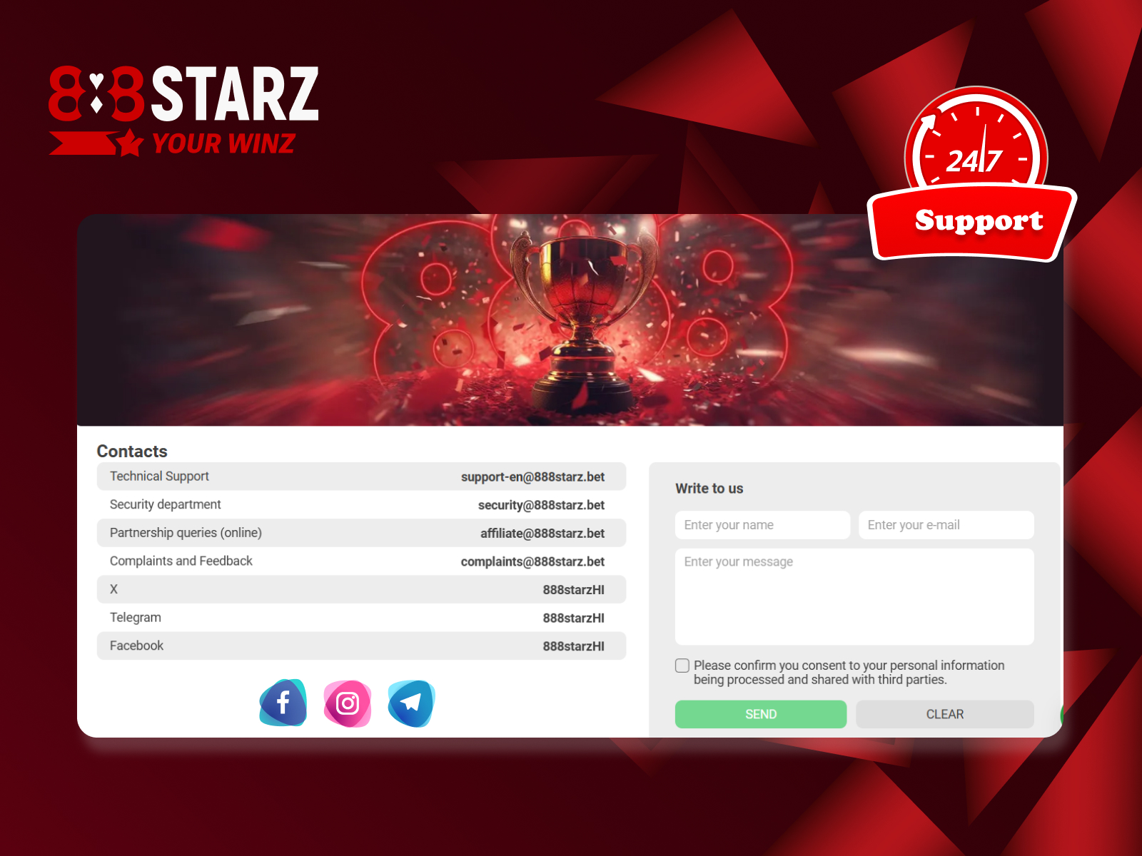 888starz or ke support 24 7